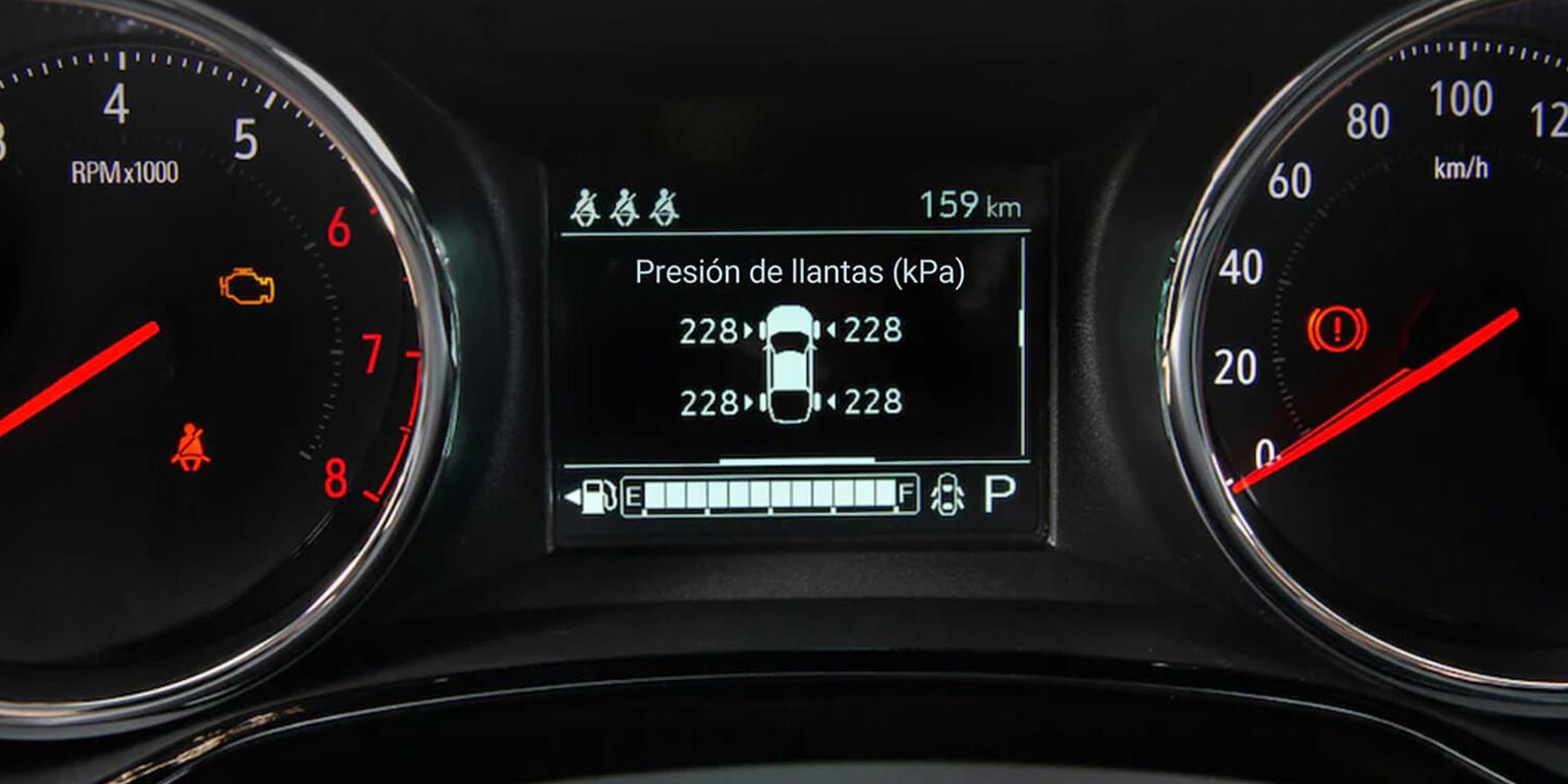 Indicador vida útil de aceite de motor Chevrolet Montana